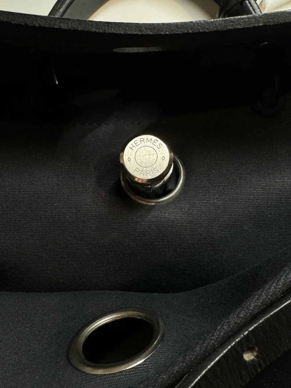 Hermès Black Herbag 2-in-1